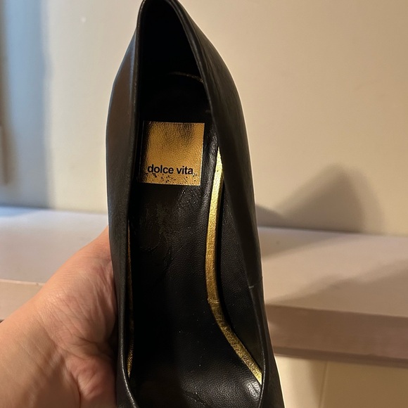 Dolce Vita LEATHER Chunky Platform Very High Heels round toe - Picture 8 of 9